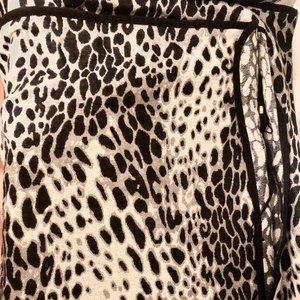 NWT Marc New York, Black and Grey Cheetah Print Wrap, One-Size